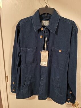 Folk Men's Deep Indigo Shirt Jacket